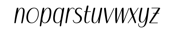 Obero Italic Font LOWERCASE