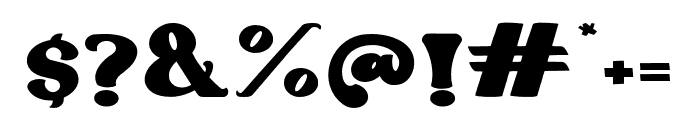 Obligati-Regular Font OTHER CHARS
