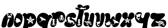 Ocean Animal Font LOWERCASE