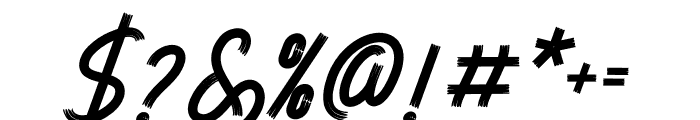 Ocean Drive Italic Font OTHER CHARS