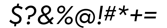 OceanwideStd-Oblique Font OTHER CHARS