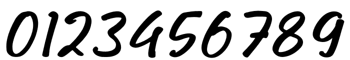 Ochika Italic Font OTHER CHARS