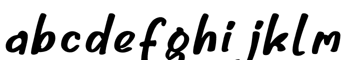 Ochika Italic Font LOWERCASE