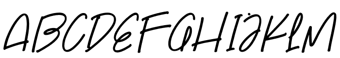 Oclaford Harvest Italic Font UPPERCASE