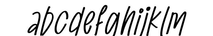 Oclaford Harvest Italic Font LOWERCASE