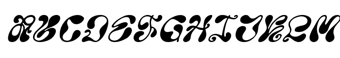 October 1892 Italic Font UPPERCASE