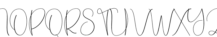 October Signature Font UPPERCASE