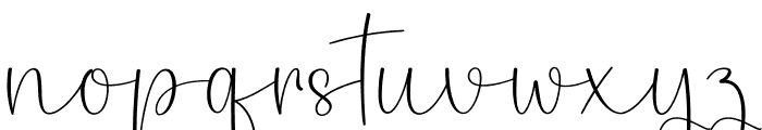October Signature Font LOWERCASE