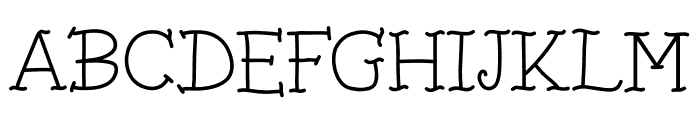 October Witch Regular Font UPPERCASE