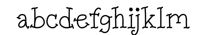 October Witch Regular Font LOWERCASE