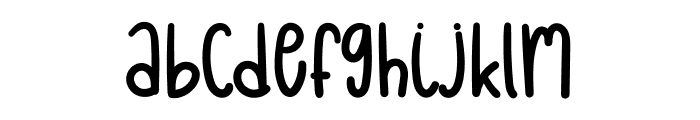 October Font LOWERCASE