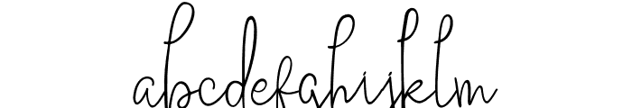 OdelineSathry-Regular Font LOWERCASE