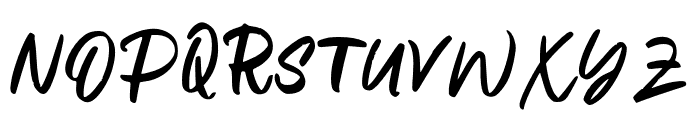 OdesyaBrush-Regular Font UPPERCASE