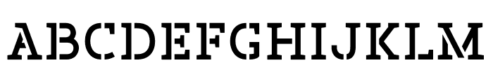 Off War Font LOWERCASE