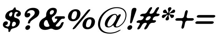 Officermans Italic Font OTHER CHARS