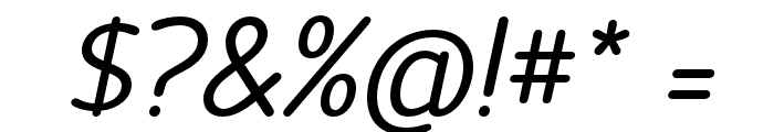 Official-Italic Font OTHER CHARS