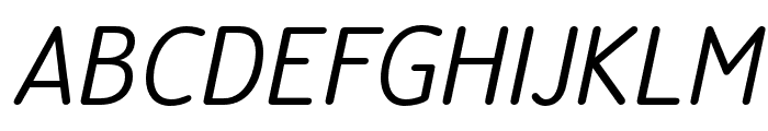 Official-Italic Font UPPERCASE