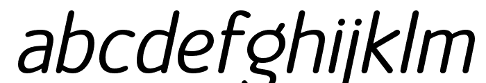Official-Italic Font LOWERCASE