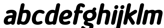 OfficialBlack-Italic Font LOWERCASE
