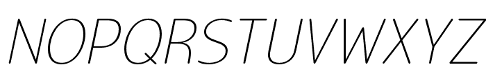 OfficialThin-Italic Font UPPERCASE