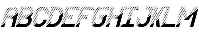 Offsett Italic Font LOWERCASE