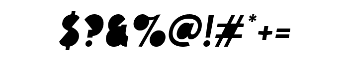 Ohanlon Block Italic Font OTHER CHARS