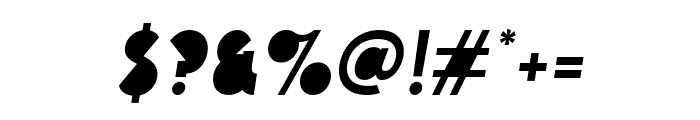 OhanlonBlock-Italic Font OTHER CHARS