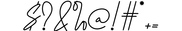 Ohio Signature Script Font OTHER CHARS