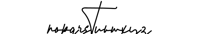 Ohio Signature Script Font LOWERCASE