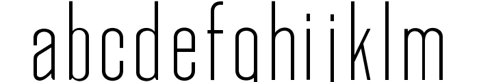 Okana ExtraLight Font LOWERCASE