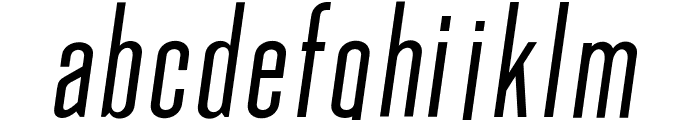 Okana SemiBold Oblique Font LOWERCASE