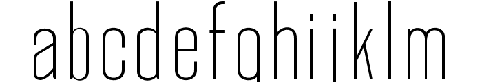 Okana Thin Font LOWERCASE