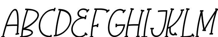 Olaugh Italic Font UPPERCASE