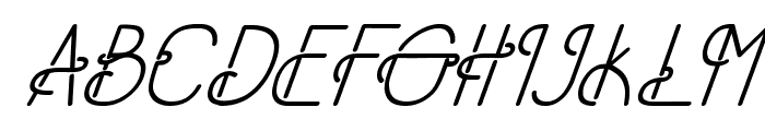 Old Alpha Italic Regular Font UPPERCASE