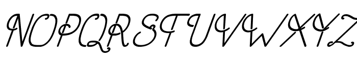 Old Alpha Italic Regular Font UPPERCASE