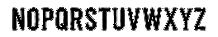 Old Cowboy Outline Font UPPERCASE