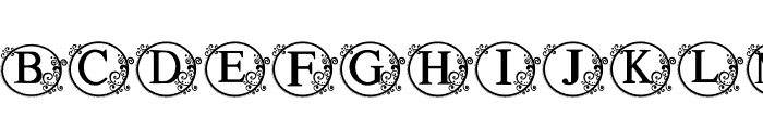 Old English Monogram Font UPPERCASE