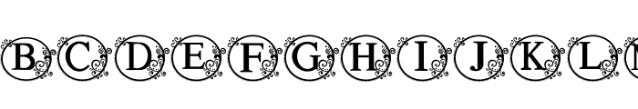 Old English Monogram Font LOWERCASE