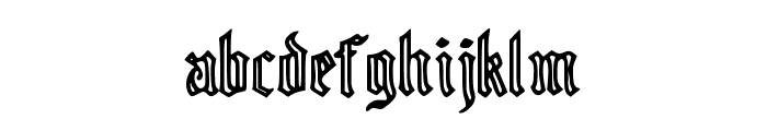 Old English Stencil Font LOWERCASE