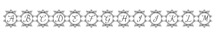 Old Fashioned Monogram Font UPPERCASE