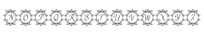 Old Fashioned Monogram Font UPPERCASE