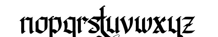 Old Gangstriad Font LOWERCASE