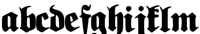 Old German Regular Font LOWERCASE
