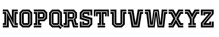 Old School United Inline Font LOWERCASE