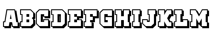 Old School United Shadow Font LOWERCASE