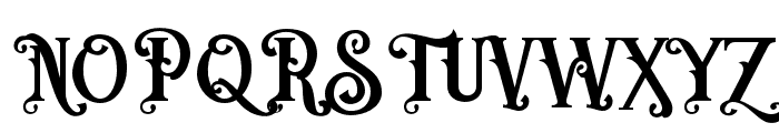 Old Vintage Victorian Font UPPERCASE