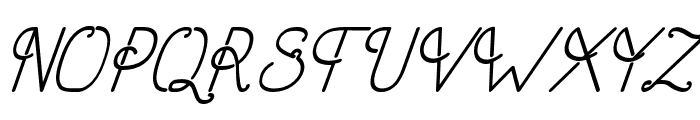 OldAlphaItalic Font UPPERCASE