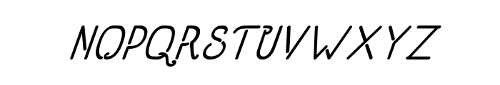 OldAlphaItalic Font LOWERCASE