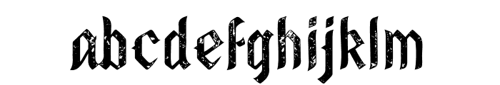 OldBiker-OldBikerrough Font LOWERCASE