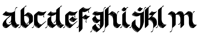 OldSkull-Regular Font LOWERCASE